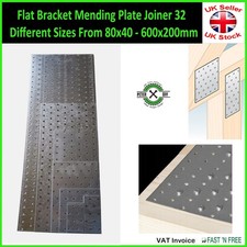 Flat Bracket Mending Plate Joiner 32 Different Sizes From 80x40 - 600x200mm