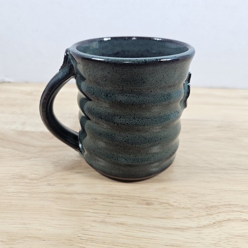 Glazed Stoneware Coffee Mug By Earthborn Studio Pottery 4" Made In Leeds Alabama - Picture 4 of 7