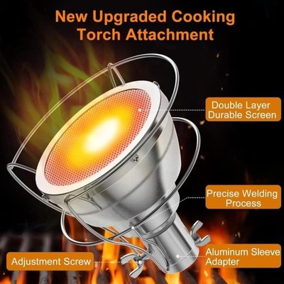 Cooking Torch Attachment  Pro Grade Chef Kitchen Food Culinary Propane Torch  