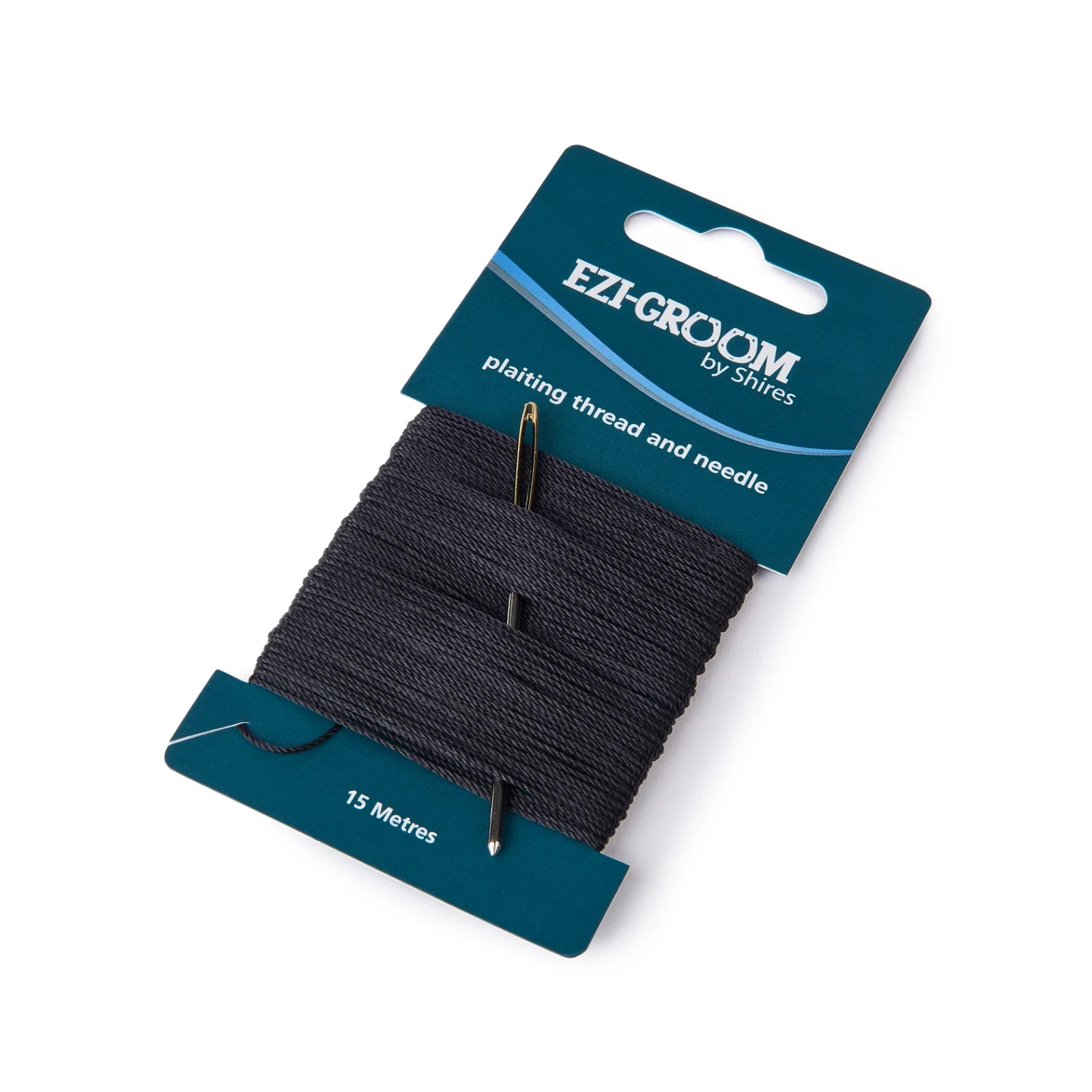 Shires Ezi-Groom Horse Plaiting Thread & Needle - Black - 15 Metres - Equestrian