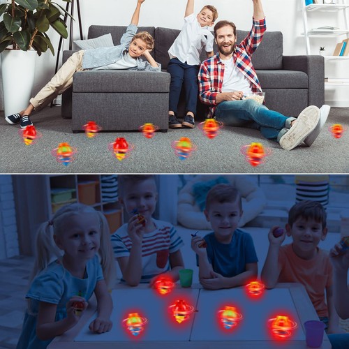 20PCS Light Up Spinning Tops for Kids, LED Light Up Flashing Spinning Tops,Gy... - Picture 2 of 7