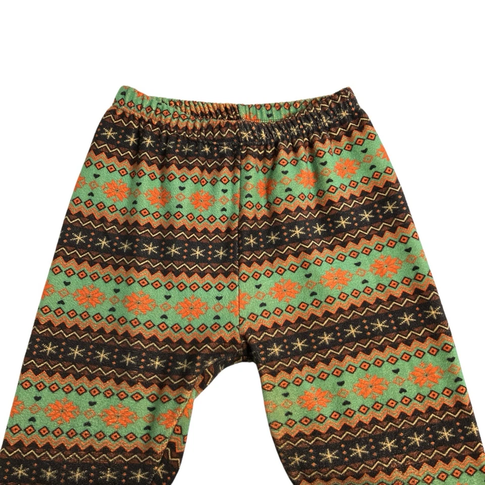 Fair Isle Polar Leggings Capa Base Juniors OS 22x27" Pull On Elástico Forrado Foto 2 de 4