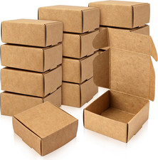 Mini Kraft Paper Gift Boxes 100 Pack 2.16in Square Candy Jewelry Favors