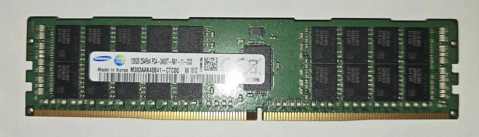 1x128GB ECC DDR4 2400 PC4-19200 RDIMM Samsung Server Memory M393AAK40B41-CTC - Image 2 of 4