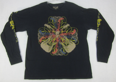 T-shirt Antik Denim Crâne - Taille L Homme, Fait Main Aux USA, Style Vintage