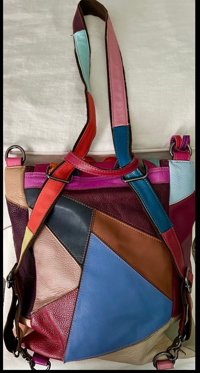 Amerileather Backpack Leather Drawstring Bucket B… - image 11