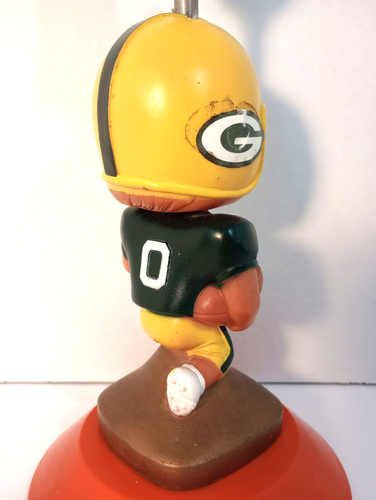 GREEN BAY PACKERS BOBBLEHEAD DESKTOP LAMP Homemade Condition Issues Read B4 Buy - Picture 12 of 24