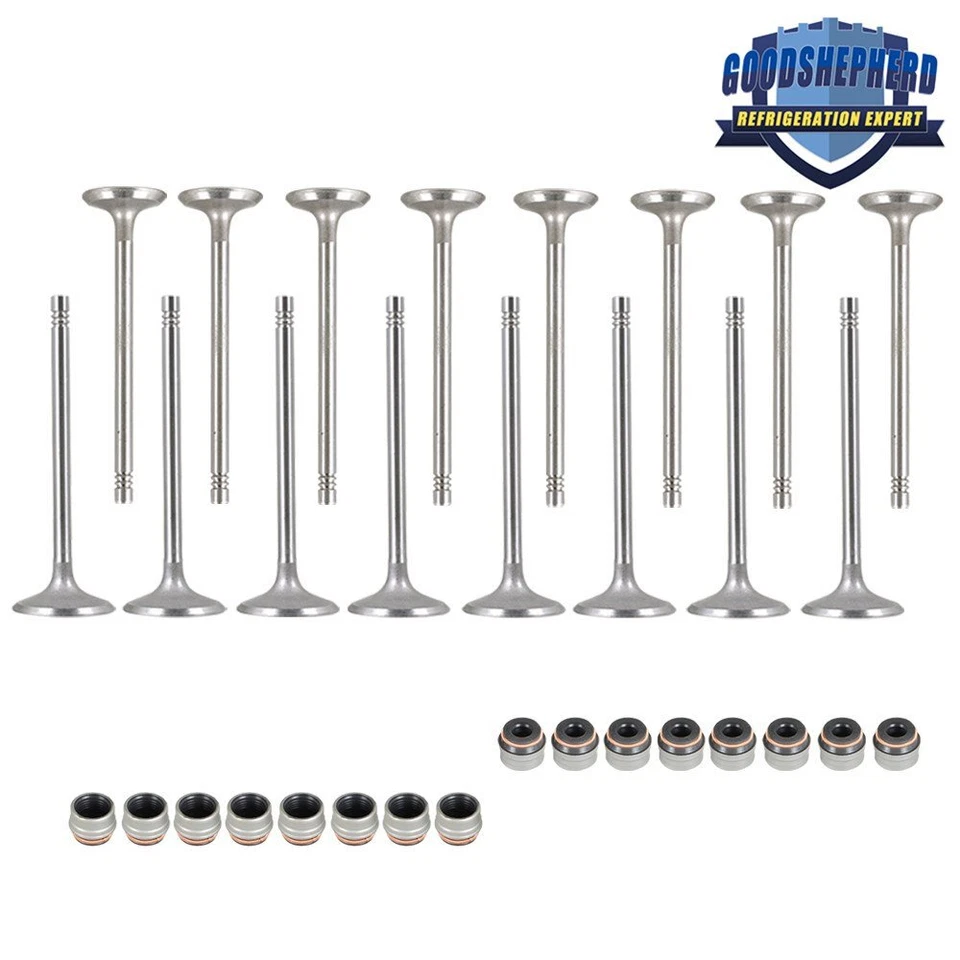 Válvulas de admisión y escape 16 piezas para Audi A4 A5 A6 TT Quattro 2006 2007-14 2,0 L Foto 2 de 4