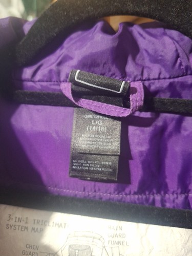 The North Face Zip Up Jacket Girls Size L (14/16) Light Purple, Purple, And Teal - Picture 5 of 12