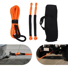 20ft Towing Ropes with Soft Shackles Elasticity Recovery Rope Road Recovery Kit