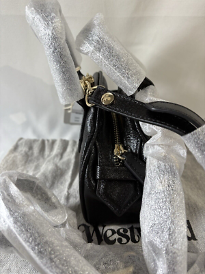 ヴィヴィアン　鞄 Vivienne Westwood Leather Tote Bag Black MINT | eBay