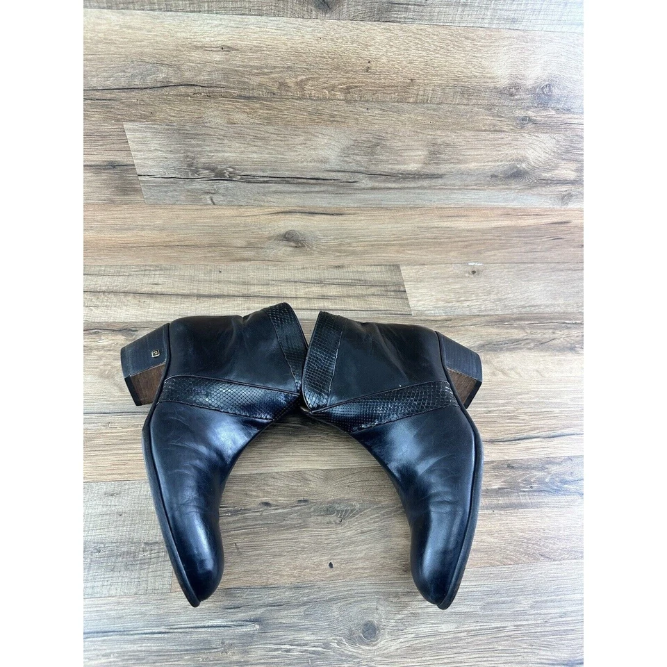 Pierre Cardin Mujer Gris Tobillo Cuero Moda Botines Talla 8M Foto 4 de 4