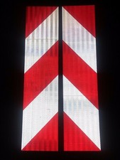 Red & White Chevron Diamond Grade Safety Reflective Tape HGV Truck 