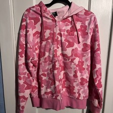 BT21 BTS LE Camo Hoodie Tata V Authentic bighit Large Pink Rare Kpop Boy Band