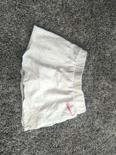 Nike Girls Skort Grey With Baby Pink Spots Pull On Sportswear 4-5 yrs