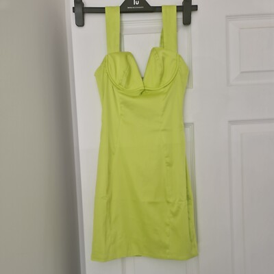 Oh Polly Lime Green Mini Dress Size 4 | eBay UK