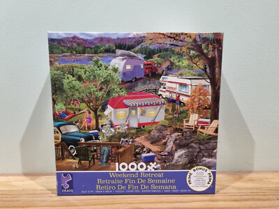 Ceaco 1000 Teile Puzzle Weekend Retreat Camping schwer zu finden