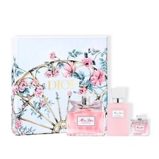 Miss Dior 3 Pc Gift Set EDP Spray 3.4 oz  Body Milk 2.5 oz EDP Mini 5 ml