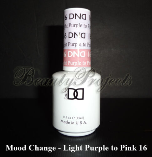 DND Daisy Mood Change Light Purple to Pink 16 Soak Off DND Gel .5oz LED/UV - Afbeelding 1 van 2