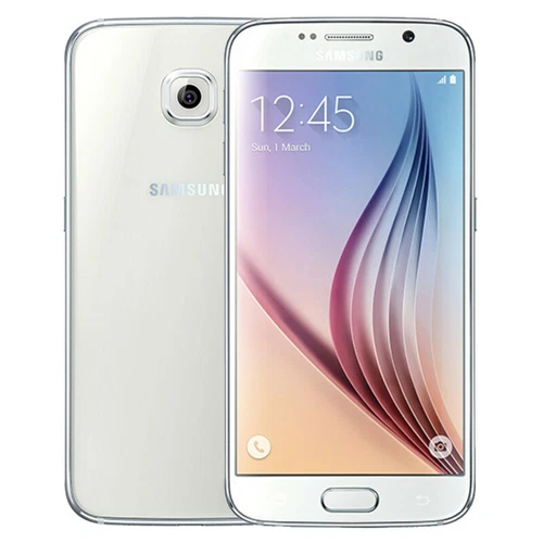 Samsung Galaxy S6 SM-G920T 32GB T-mobile Unlocked Smartphone Very Good A+ White - Picture 1 of 5