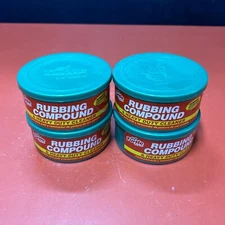 Turtle Wax Rubbing Compound Tub Truck Auto Scratches 10.5 oz. (Lot of 4)