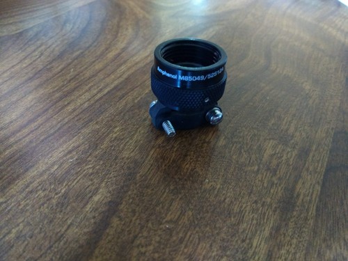 M85049/52S12A Clamp Circular Conn, Straight, Self Locking, Black Anodize Finish - Picture 2 of 4