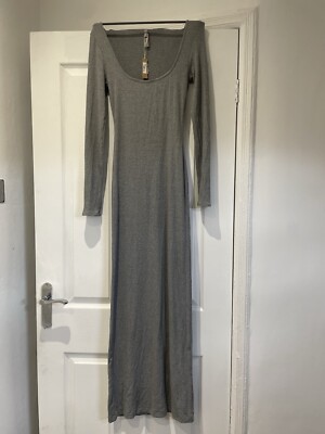 soft lounge long slip dress heather grey SKIMS Soft Lounge Long Slip Dress