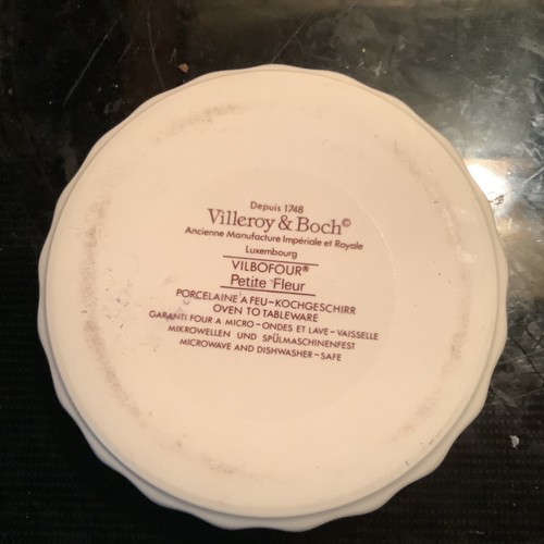 Villeroy Boch Petite Fleur Individual Quiche Baking Dish Brown Mark 4.5” - Picture 3 of 3