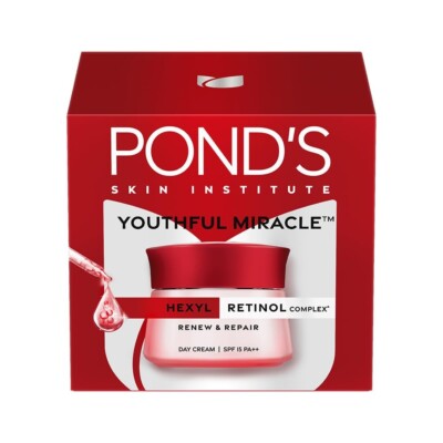 POND'S Youthful Miracle Hexyl Retinol Complex, Day Cream 50g SPF 15 PA++ 50gm