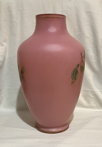 Art Nouveau Hand Painted Pink Lily Vase 1920’s - Picture 9 of 24