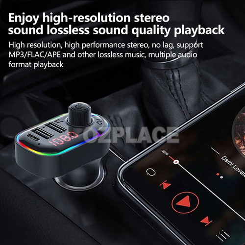 Bluetooth 5.0 Radio Car Kit Wireless FM Transmitter Dual USB Charger MP3 Player - Picture 6 of 10