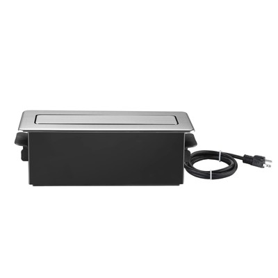 Link2Home Space Saver Pop Up Socket, Receptable Power Cover Box 3 Outlets Type-C