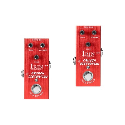  2 Stück Verzögerungspedal UK-Stil Verzerrung E-Gitarre Pedal Analog Delay