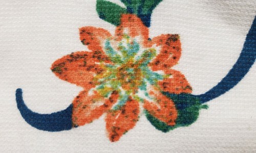 1 MONOGRAM PRINTED KITCHEN TOWEL (17"x28")100% cotton, FLOWERS & LETTER D,Finola - Picture 3 of 7