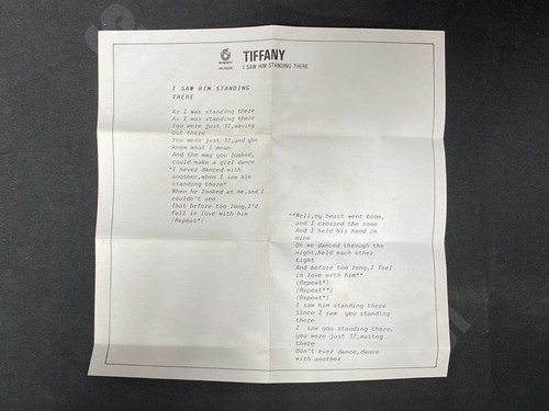 1988 Tiffany I Saw Him Standing There Taiwan Ltd 10 Tracks Cassette Tape Insert - Picture 4 of 16