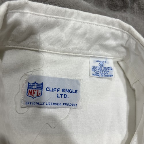 Vtg Houston Oilers Shirt Mens Size S Button Down Short Sleeve Cliff Engle - Picture 3 of 4