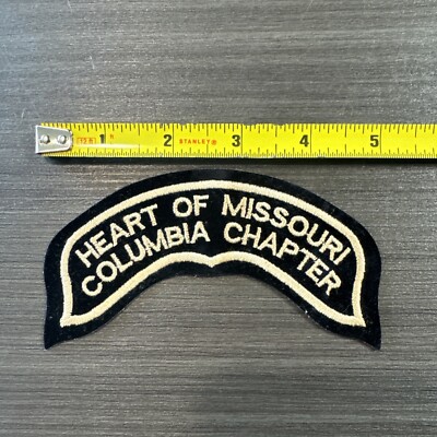 Harley Davidson HOG Heart Of Missouri, Columbia Chapter Vest 5 x 2'' Patch