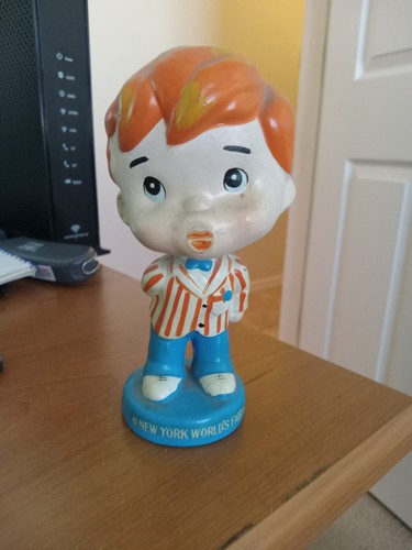 Vintage 1964 New York World’s Fair Bobblehead Nodder Boy Rare