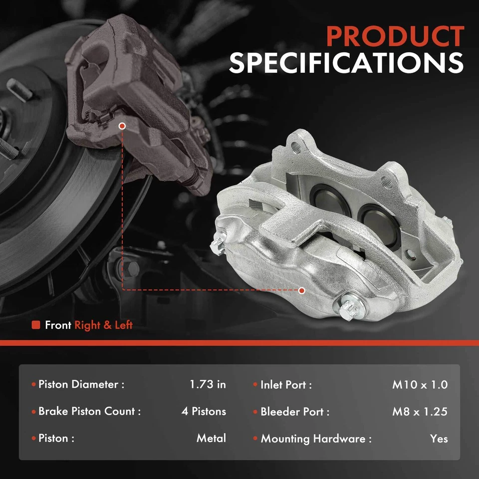 Par de pinzas de freno delanteras para Mercedes-Benz W221 S350 2012-2013 S550 C216 CL550 Foto 2 de 4
