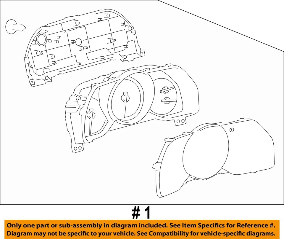 Medidor de velocímetro usado se adapta a: Toyota 4 Runner Cluster 2014 4,0 L MPH Limited 4x4 G Foto 3 de 4