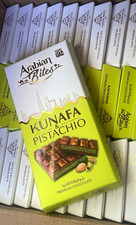 Dubai Chocolate, Kunafa Chocolate Bar with Pistachio Cream 2 Bars 185 G Each