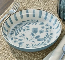 Better Homes & Gardens 7.5" Blue Melamine Dinner Bowls – New