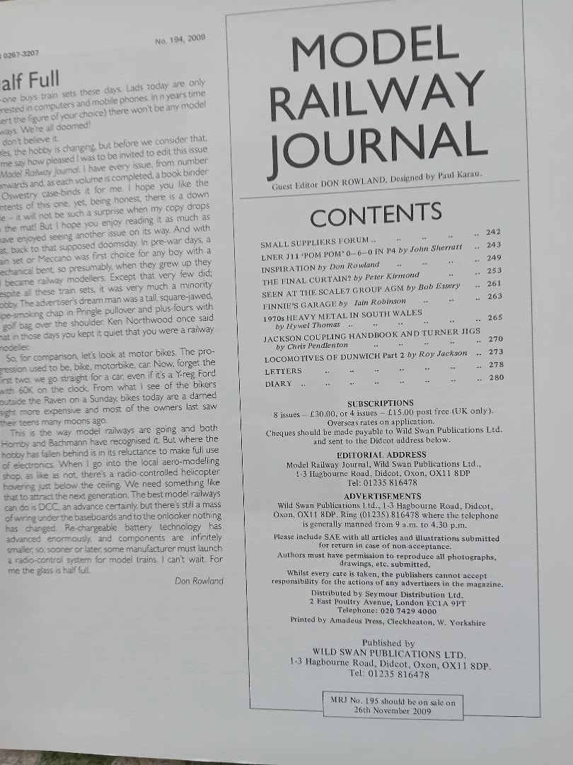 Konvolut sechs Modelleisenbahn Journal Zeitschriften 193-199 2009/2010