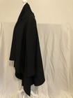 Emporio Armani Couture Asymmetrical Jersey Wool blend Cape Wrap Black 1 Sleeve — photo 8