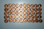 1954 Lincoln Wheat Penny Roll  Uncirculated Red 50 Coin Roll  RL115