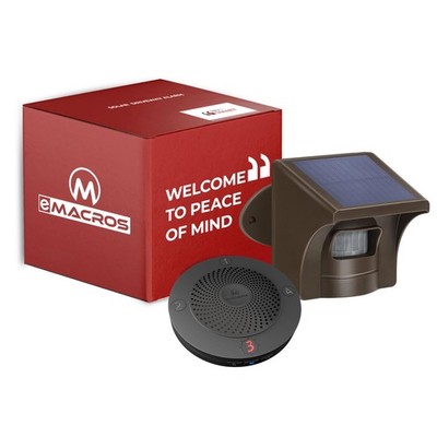eMACROS Non-APP Wireless Driveway Alarm   1/2 Normal, 1 receiver and 1 sensor 