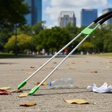 Trash Picker Upper Sturdy Long Handle Grabber Lightweight for Home, Elderly