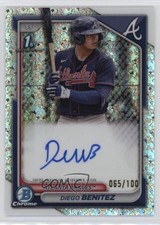 2024 Bowman Chrome Prospect Mini-Diamond Refractor /100 Diego Benitez Auto 1n7x