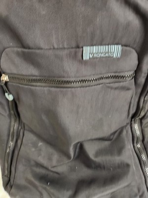 Roncato Rolling Black Laptop Backpack Multiple Storage Compartments
