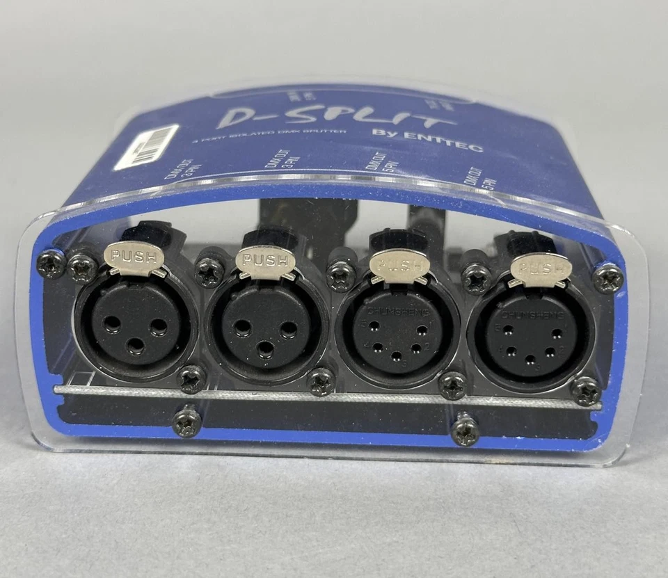 ENTTEC 70572 D-SPLIT DMX SPLITTER: includes power cord (Used)|603-9493154 - Image 4 of 4